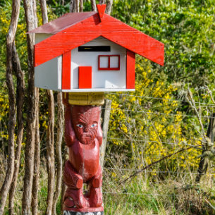 letterbox in Whanganui National Park