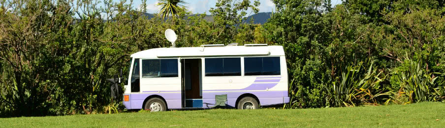parked campervan hire in australia