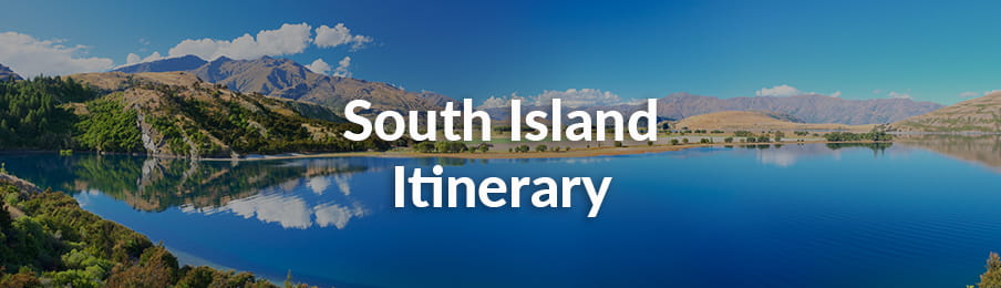 South Island Itinerary in NZ guide banner